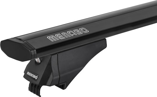 Menabo Car Roof Bars Aluminum Leopard XL Black 135 Cm Black Color Honda Pilot II 5 Doors 2009>2015 With Flush Rails 2 Pieces 12360/mb Mp.12360/mb-47