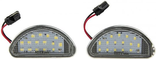 Nty Φώτα Led Πινακίδας Κυκλοφορίας Toyota Aygo 2005-2014 2 Τεμάχια