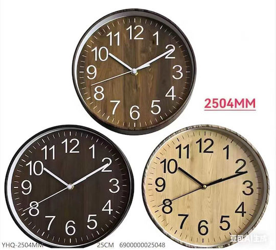 Tr278817 Wall Clock Plastic Ø25cm Tr278817 Wall Clock Plastic Ø25cm