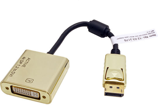 Roline 12.03.3175-10 Convertor DisplayPort masculin la DVI-A feminin Auriu