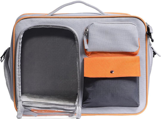 Navaris Geantă de Umăr pentru Transportul Câinelui / Pisicii Până la 7.5kg Gri L40xl30xÎ25cm