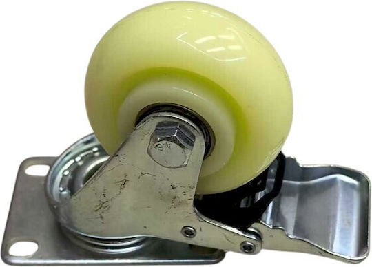 Furniture Wheel Metallic Yellow 7.5x7.5cm