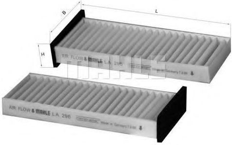 Cabin Air Filter Mahle La 296/s