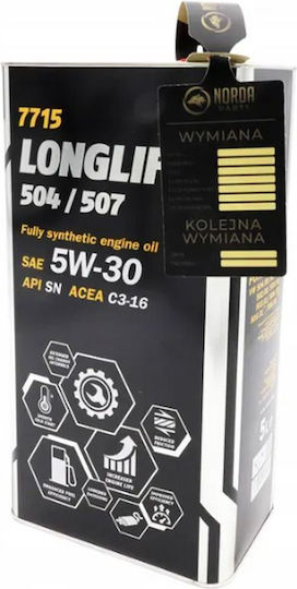 Mannol Longlife Synthetic Car Oil 5W-30 1lt