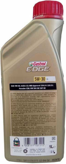 Castrol Edge FST LL Синтетичен Масло за Автомобили 5W-30 1лт