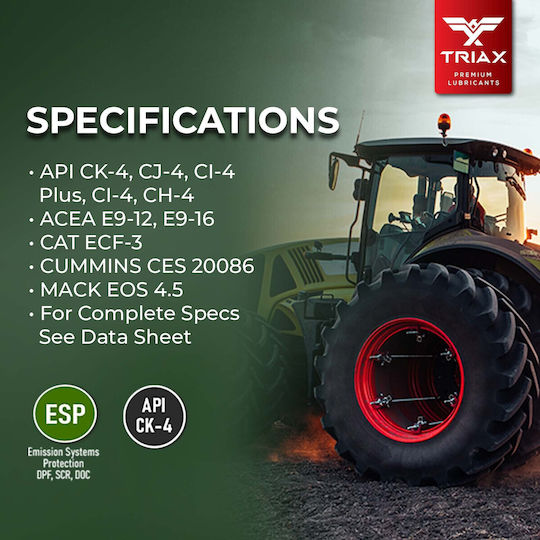 Triax Agra Plus ESP Λάδι Αυτοκινήτου 15W-40 4.73lt