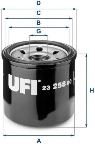 Ufi Oil Filter 23.258.00