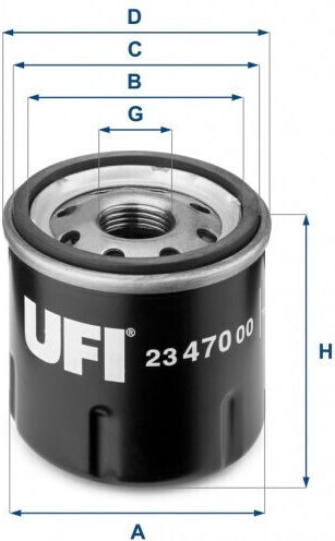 Filtru De Ulei Ufi 23.470.00