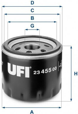 Filtru De Ulei Ufi 23.455.00