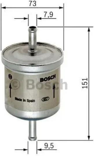 Fuel Filter Jeep Cherokee Xj Bosch 0450905985