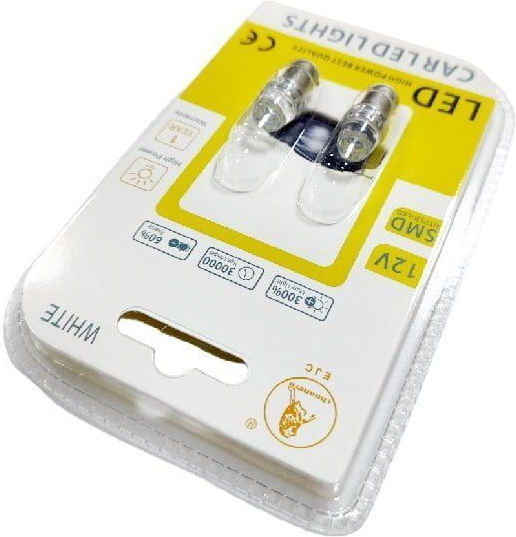 Ejc Λάμπες Αυτοκινήτου Ba9s-3 Smd 12v 2τμχ Ψυχρό Φως Led Light