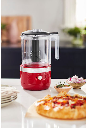Kitchenaid Πολυκόπτης Multi 24W με Δοχείο 1.19lt Κόκκινος