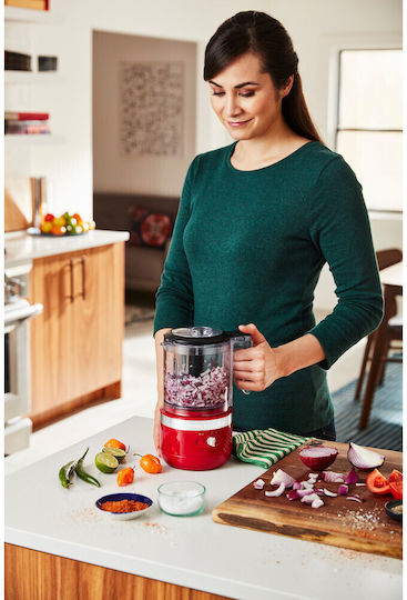 Kitchenaid Πολυκόπτης Multi 24W με Δοχείο 1.19lt Κόκκινος