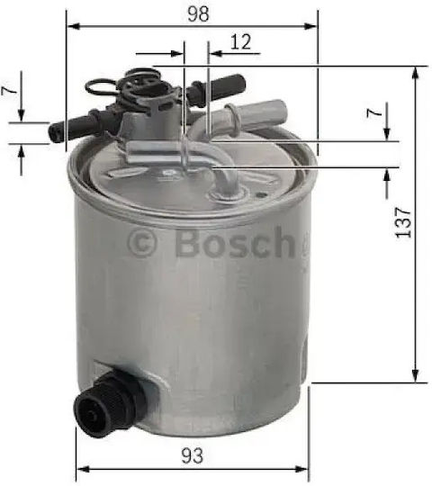 Φιλτρο Καυσιμου Nissan Navara Np300 Pathfinder F026402096 Bosch F026402096-10189