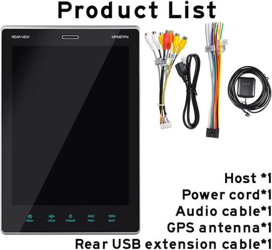 Sistem Audio Auto 2 DIN (Bluetooth/USB/Wi-Fi/GPS/Apple CarPlay/Android Auto) cu Ecran Tactil 10.1"