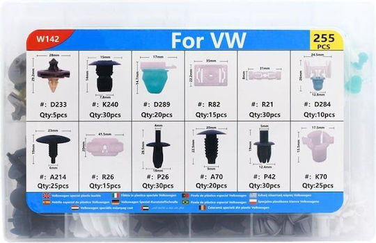 Rchang Car Plastic Clips 255pcs