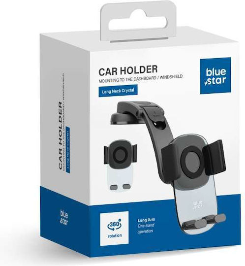 Blue Star Car Mobile Mount with Adjustable Hooks Black