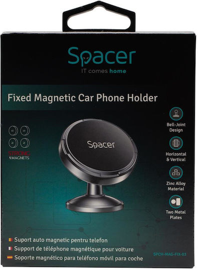 Spacer Suport Auto pentru Telefon cu magnet Neagră