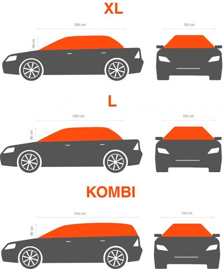 Half Covers for Car with Carrying Bag 265cm Waterproof