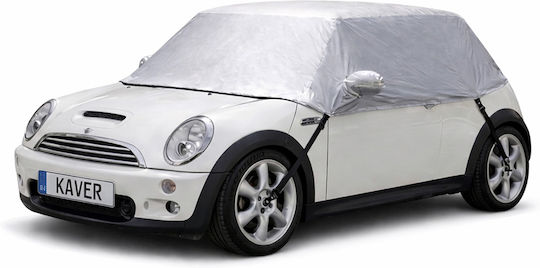 Kaver Jumătate de coperți 290x145x53cm Impermeabila Mediu pentru Hatchback / Coupe care se fixează cu curele