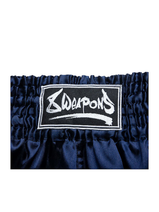 Boxershorts Muay Thai 8 Weapons Strike – Navy Weiß