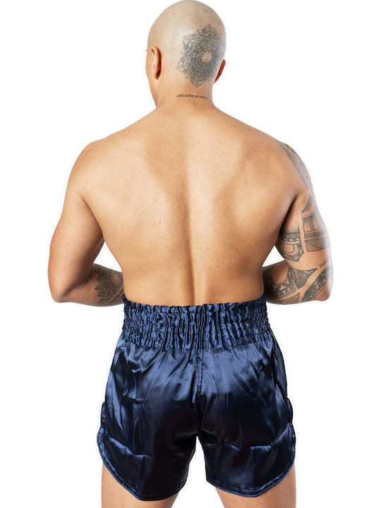 Boxershorts Muay Thai 8 Weapons Strike – Navy Weiß
