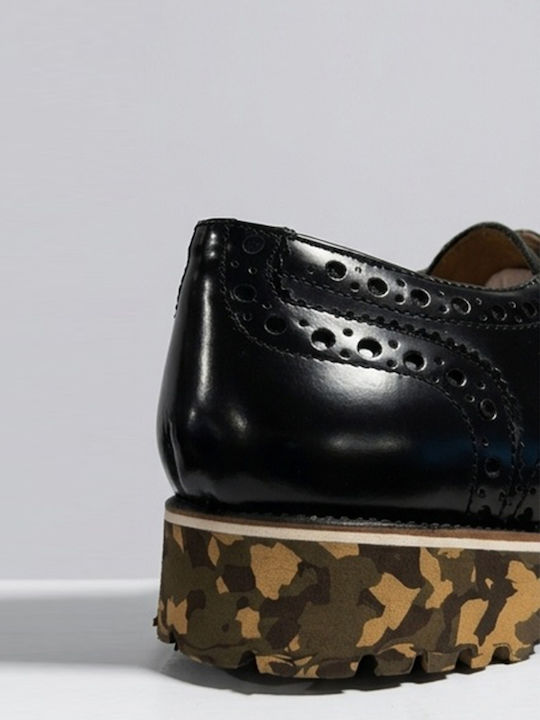 Oxfords Barbati din Piele Negre