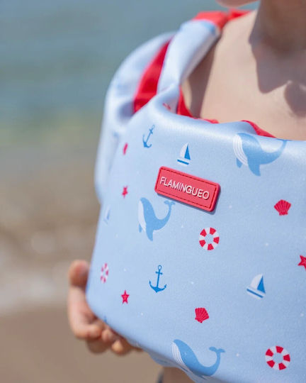Flamingueo Kinder Schwimmflügel Rettungsweste Auftriebsmittel 3-6 Jahre Clover Hellblau