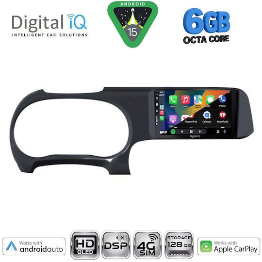 Digital IQ Car Audio System for Hyundai i10 Bluetooth USB WiFi GPS Apple CarPlay Android Auto with 9" Touch Screen