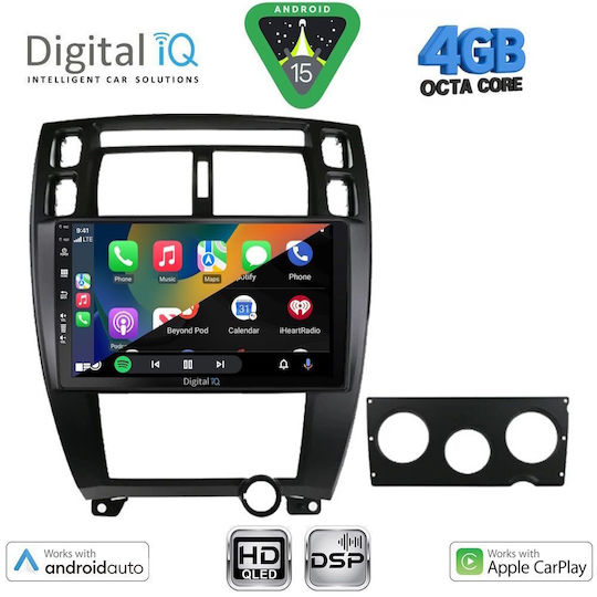 Digital IQ Car Audio System for Hyundai Tucson 2004-2010 (Bluetooth/USB/WiFi/GPS/Apple CarPlay/Android Auto) with 10" Touch Screen