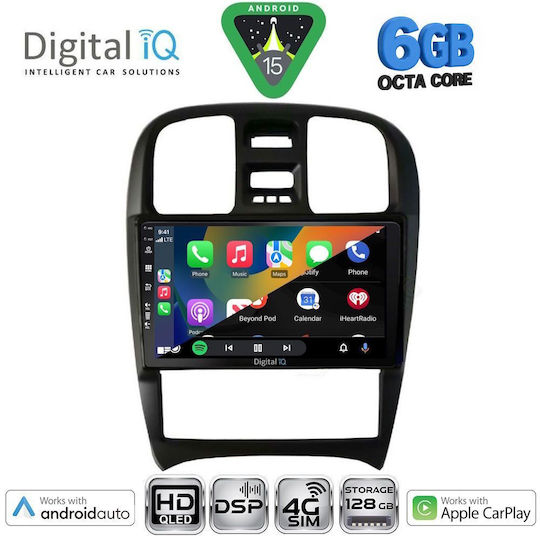 Digital IQ Ηχοσύστημα Αυτοκινήτου για Hyundai Sonata 2000-2006 (Bluetooth/USB/WiFi/GPS/Apple-Carplay/Android-Auto) με Οθόνη Αφής 9"