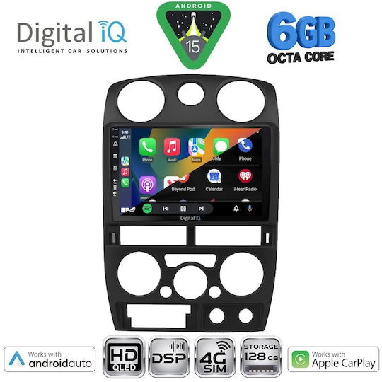 Digital IQ Ηχοσύστημα Αυτοκινήτου Isuzu D-Max 2008-2012 (Bluetooth/USB/WiFi/GPS/Apple-Carplay/Android-Auto) με Οθόνη Αφής 9"