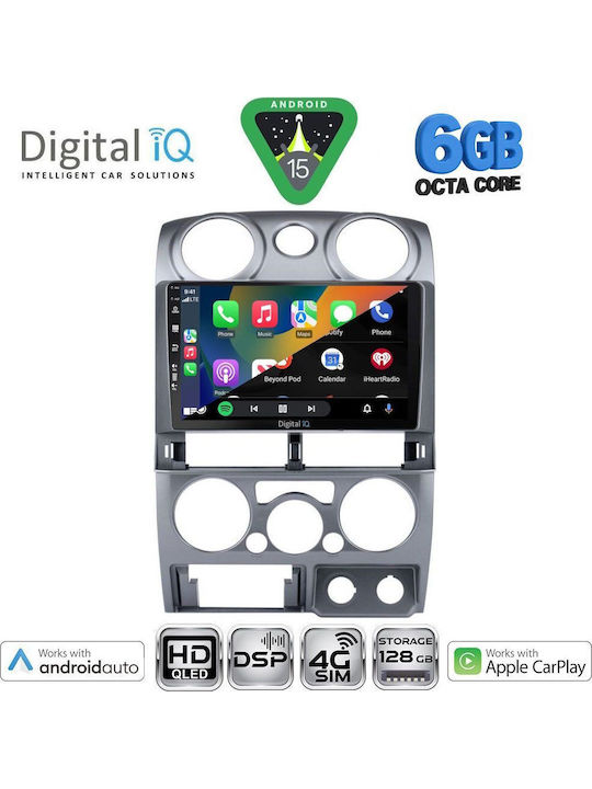 Digital IQ Car Audio System Isuzu D-Max 2008-2012 Bluetooth USB WiFi GPS Apple CarPlay Android Auto with 9" Touch Screen