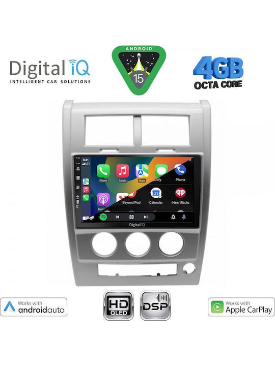 Digital IQ Car Audio System for Jeep Cherokee / Liberty 2007-2014 Bluetooth USB WiFi GPS Apple CarPlay Android Auto with 10" Touch Screen