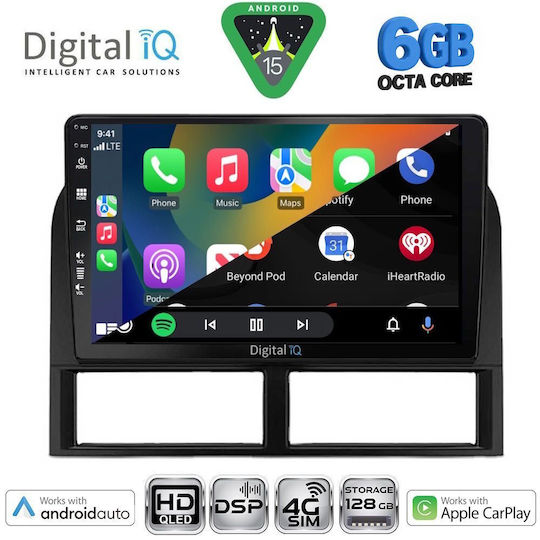 Digital IQ Car Audio System for Jeep Grand Cherokee 1999-2004 Bluetooth USB WiFi GPS Apple CarPlay Android Auto with 9" Touch Screen