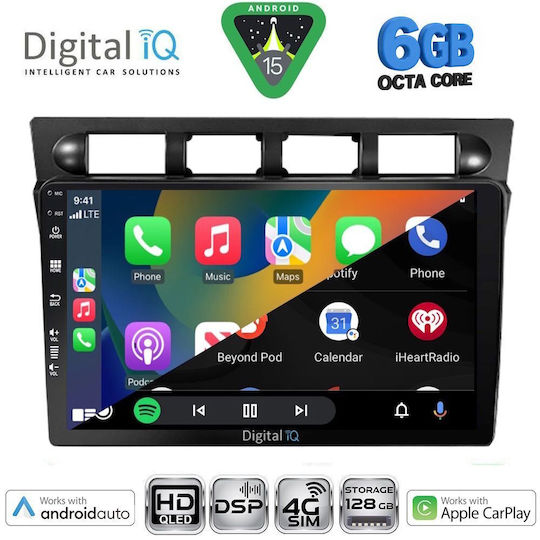 Digital IQ Car Audio System for Kia Picanto 2004-2008 Bluetooth USB WiFi GPS Apple CarPlay Android Auto with 9" Touch Screen