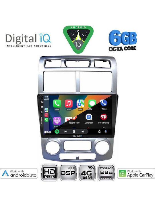 Digital IQ Car Audio System for Kia Sportage 2004-2010 with Clima Bluetooth USB WiFi GPS Apple CarPlay Android Auto with 9" Touch Screen