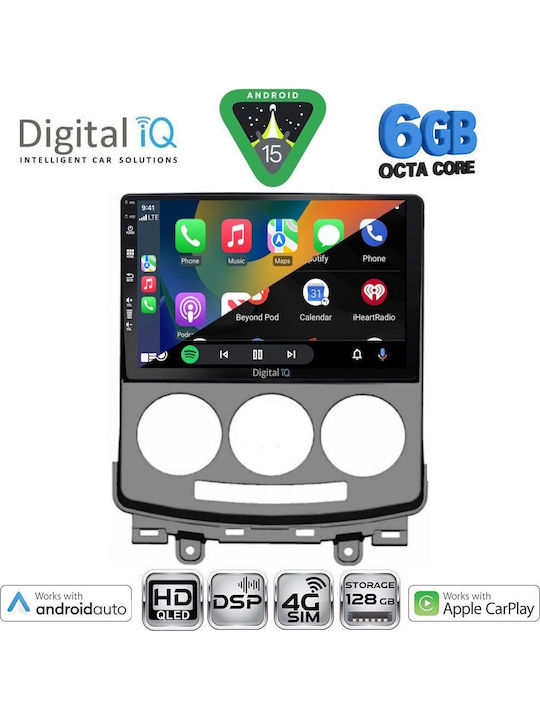 Digital IQ Car Audio System for Mazda 5 2004-2010 Bluetooth USB WiFi GPS Apple CarPlay Android Auto with 9" Touch Screen