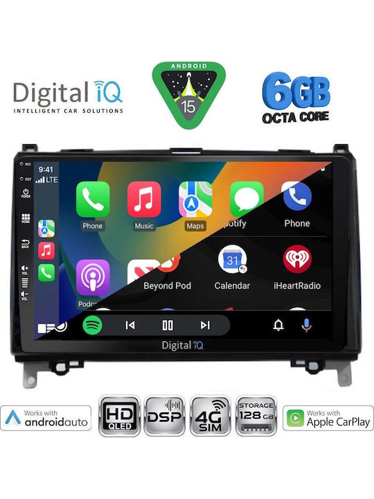 Digital IQ Car Audio System for Mercedes-Benz Sprinter / Vito 2007-2019 (Bluetooth/USB/WiFi/GPS/Apple CarPlay/Android Auto) with 9" Touch Screen