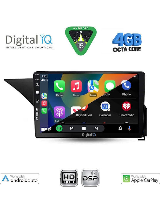 Digital IQ Car Audio System for Mercedes-Benz E Class 2009-2016 Bluetooth USB WiFi GPS Apple CarPlay Android Auto with 10" Touch Screen
