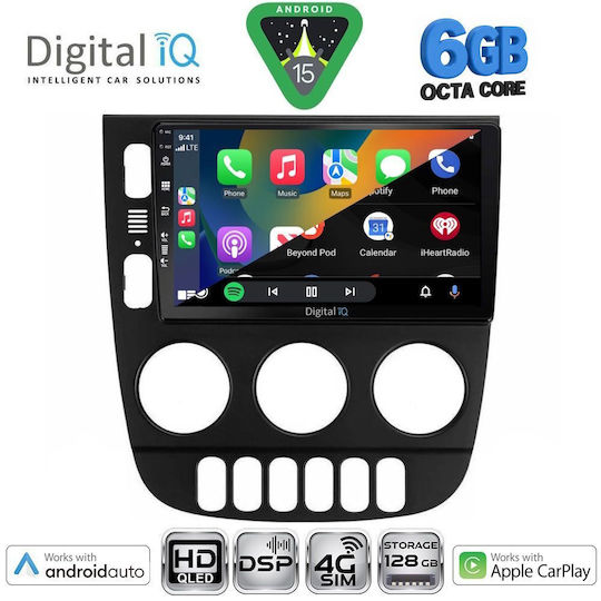 Digital IQ Car Audio System for Mercedes-Benz ML 2002-2005 Bluetooth USB WiFi GPS Apple CarPlay Android Auto with 9" Touch Screen