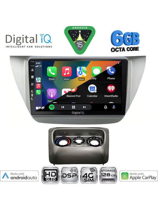 Digital IQ Car Audio System for Mitsubishi Lancer 2000-2007 Bluetooth USB WiFi GPS Apple CarPlay Android Auto with 9" Touch Screen