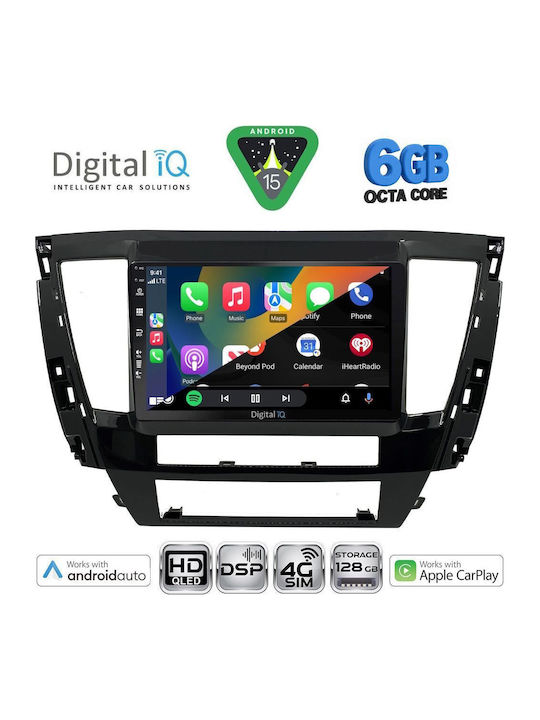 Digital IQ Car Audio System for Mitsubishi Pajero 2013 (Bluetooth USB WiFi GPS Apple CarPlay Android Auto) with 9" Touch Screen