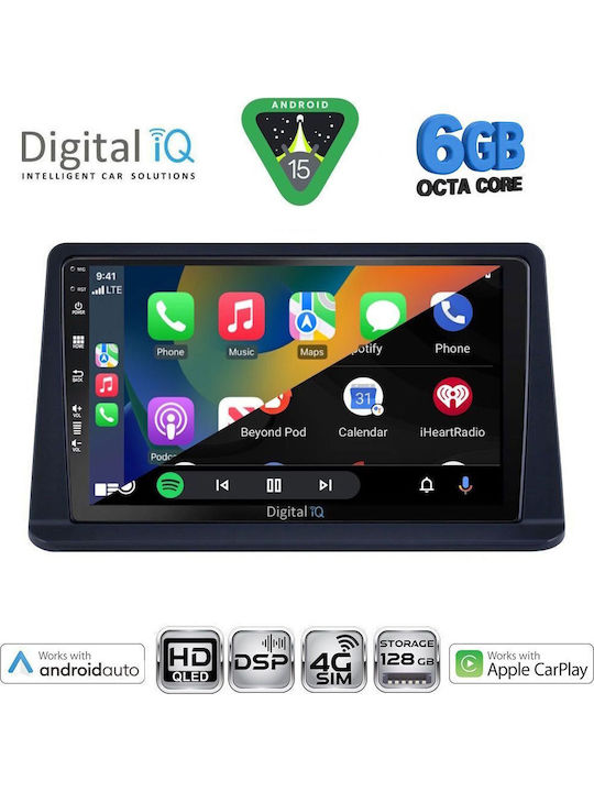 Digital IQ Car Audio System for Mitsubishi Pajero 1999-2006 Bluetooth USB WiFi GPS Apple CarPlay Android Auto with 9" Touch Screen