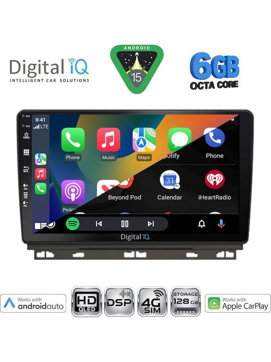Digital IQ Car Audio System for Renault Clio / Captur Bluetooth USB WiFi GPS Apple CarPlay Android Auto with 9" Touch Screen