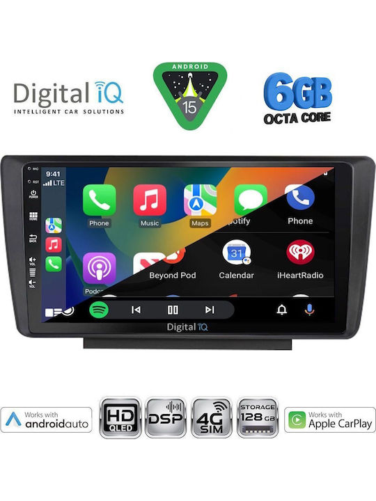 Digital IQ Car Audio System for Skoda Octavia 2005-2012 Bluetooth USB WiFi GPS Apple CarPlay Android Auto with 9" Touch Screen