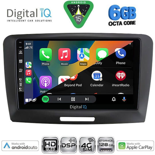 Digital IQ Ηχοσύστημα Αυτοκινήτου για Skoda Superb 2008-2015 (Bluetooth/USB/WiFi/GPS/Apple-Carplay/Android-Auto) με Οθόνη Αφής 9"