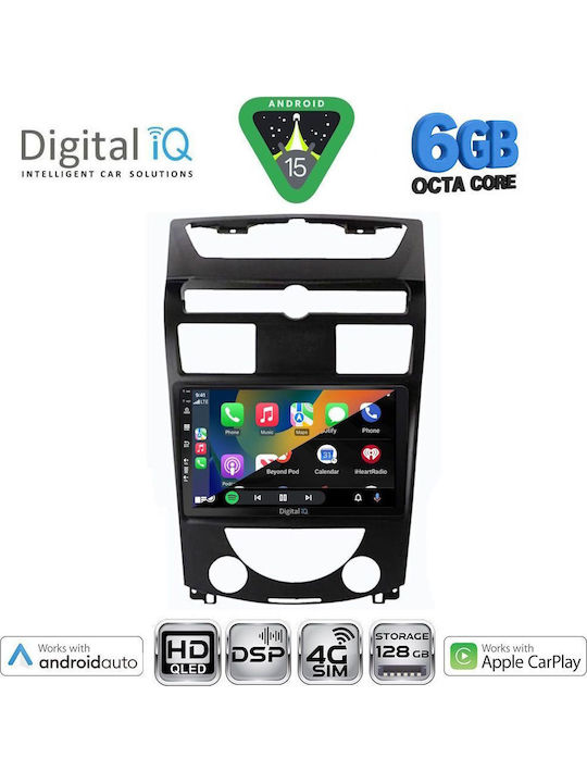 Digital IQ Car Audio System for Ssangyong Rexton 2006-2015 (Bluetooth/USB/WiFi/GPS/Apple CarPlay/Android Auto) with 10" Touch Screen