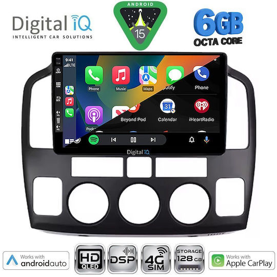 Digital IQ Car Audio System for Suzuki Vitara 2000-2005 (Bluetooth/USB/WiFi/GPS/Apple CarPlay/Android Auto) with 9" Touch Screen