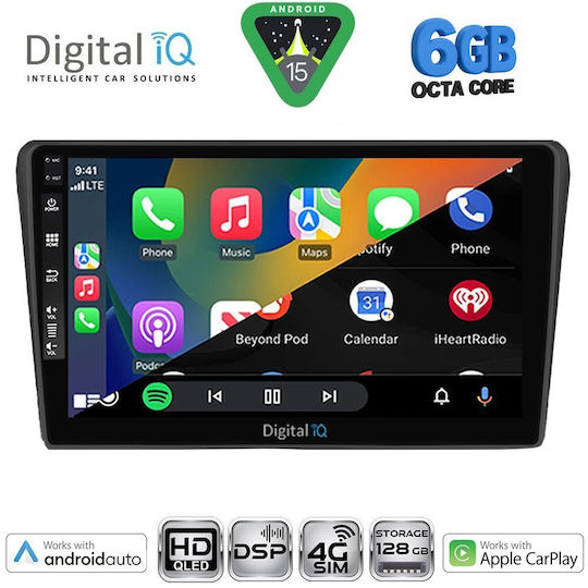 Digital IQ Car Audio System for Toyota Avensis 2003-2009 Bluetooth USB WiFi GPS Apple CarPlay Android Auto with 9" Touch Screen